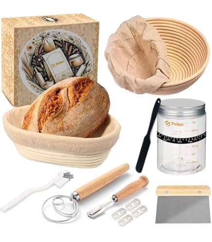 Cestino Lievitazione Pane In Cotone Naturale - 35x26 Pollici Per Baguette, Pagnotte E Ciabatte - Foto 5