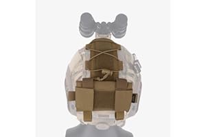 KRYDEX Taktische Helm Batterie Tasche, Gegengewicht Tasche Ausgleichsgewicht Tasche mit Klettverschluss für MK1 Taktische Helme