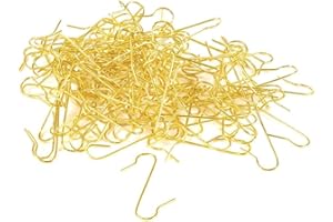 Inge-glas 719000001MO Kugelaufhänger S-Haken Gold, 4 cm, 100 Stück in Der Schachtel 719000001MO-Colgador de Bolas en Forma, Multicolor, Unidades