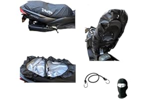 MOTO SPORT MONDO COMPATIBILE CON YAMAHA X-MAX 300 ABS TELO COPRISELLA FELPATO IMPERMEABILE ANTIGRAFFIO TG. XL 130X72CM COPERTURA PER SELLE MOTO SCOOTER UNIVERSALE ANTIPIOGGIA IN PVC