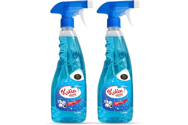 MS Group Kolin Glass and Surface Cleaner Liquid Spray 500ml (Pack of 2) All-Purpose Glass Cleaner for Car Multi-Surface Cleaner for Home, Kitchen, Car & Office