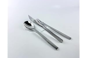 IKONA INNOVATION PLASTICS DESIGN IKONA, Poggia Posate da Tavolo in Plexiglass/Appoggio Posate da Tavola, Set 6 pz, Design Elegante e Funzionale, Idea Regalo Elegante per Mise En Place, Colore Trasparente, Small-Ø 11 cm, Made in Italy