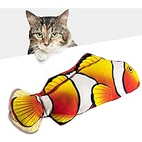 Huarumei Katzenspielzeug Fisch, USB Katzenspielzeug Elektrisch Fisch Katzen Spielsachen, Zappelnder Fisch mit…