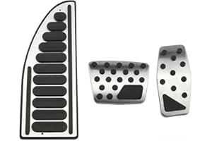 SOHINI Set Copri Pedali Auto per Jeep per Renegade per Compass per Fiat 500X 2014 15 16 17 18 19 2020 Auto Acceleratore Pedale Pedali del Freno Copertura Resto Pedali Pedaliera (Color : Style 1)