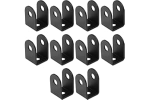 XINGWENHAO U-Kształtne Klamry Do Montażu Śrubami, Zestaw 10 Sztuk, U-szyna Do Paneli 1-Cala, U-Kształtne Klamry Do Drzwi, Ścianek Dzielących, Kolumn, Elementów Łączących