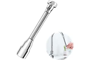 ZHAOYCSH Extension de Robinet Cuisine 360° Flexible Prolongateur de Robinet avec Bec Amovible,Adaptateur Universel pour Évier/Salle de Bain, Douchette Multifonction Économiseur d'eau,20cm