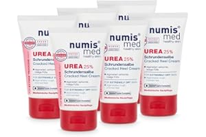 ‎NUMIS MED numis med Schrundensalbe mit 25% Urea 6er Pack - Hautberuhigende Schrunden Fusscreme für sehr rissige & stark verhornte Füße - vegane Hautpflege ohne Silikone & Parabene - Fußpflege (6x 50 ml)