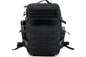 Zulik 45L Military Tactical Backpack for camping hiking trekking or travelling used by the Military as MOLLE army Assault Pack bug out and camouflage Hunting Rucksack