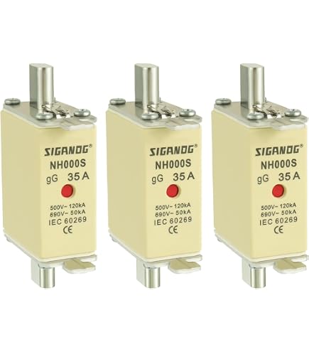 Siemens 3NA3817 NH-Sicherung 40A – Größe 000 Für Wechselspannung 500V AC / 250V AC
