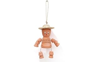 VELENTI Grandad Garden Ornament - Terracotta Flower Pot Man - Grandad Garden Gifts for Grandad - Christmas Gardener Gifts for Men - Cute Clay Plant Pot Man for Father's Day, Birthday