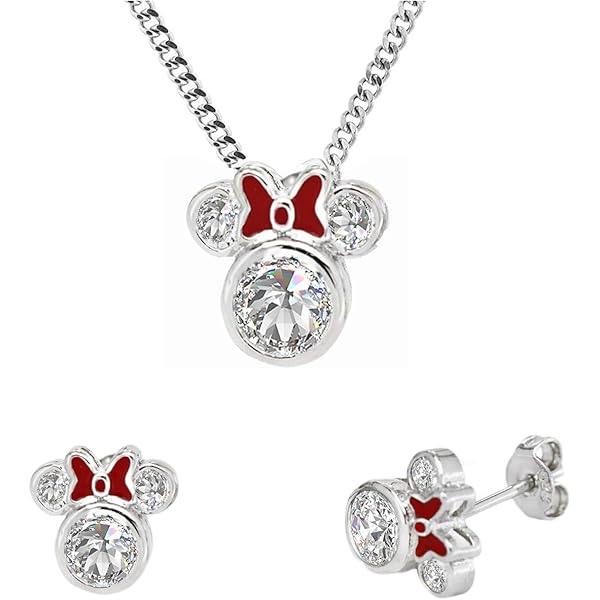 Set Collana E Orecchini Coccinella In Argento 925 Per Bambine - Portafortuna Rosso - Foto 7