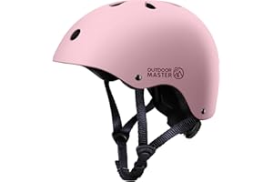 OutdoorMaster Jugend & Kinder Fahrradhelm - Verstellbarer Multi-Sport Skateboard Helm mit herausnehmbaren Linern für Balance Bike, Kleinkind Roller,EIN Rad Hoverboard