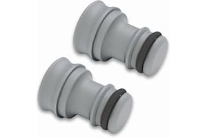 Sintrix Fab Schlauchverbinder Stopper/auslaufsichere Endkappe – kompatibel mit Gardena Gartenschlaucharmaturen 13 mm (1/2 Zoll) & 15 mm (5/8 Zoll) – Stecker mit Dichtungsring verhindert Einfrieren