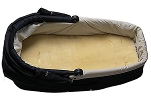 REISSNER LAMMFELLE KIWA de LUXE Baby-Lammfell Einlage für Kinderwagen Buggy Babybett Kinderbett aus 100% medizinisch gegerbtem Merino Lammfell