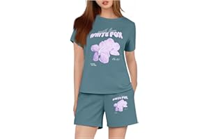 JKJFJKA Girls Tracksuit Sets Kids Summer Letter Print Activewear Short Sleeve Tops Trendy T-Shirts and Shorts 2 Piece Outfits Joggers Boys Fashion Casual Loose Comfy Gym Set UK