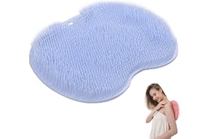 KOIROI Dos Scrubber Douche, Laveur de Pieds de Douche, Épurateur de Pieds et de Dos de Douche,Coussin de Massage,Brosse Pieds Douche avec Antidérapant Ventouses pour Nettoyer et Masser les Dos