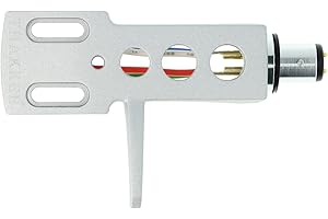 THAKKER HS-10 - Portatestina in alluminio - Argento | Connessione a baionetta SME | Cavi portatestina inclusi | Aluminium Headshell