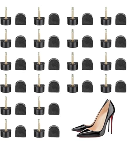 Scarpe Nere Del Tacco Alto Di Stile Del Feticcio Con Le Punte - Foto 8