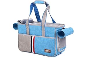 PETEMOO Sac Transport Chat Chien porté Main ou Épaule pour Chiot Chaton Panier Transport Chat pour Voyage