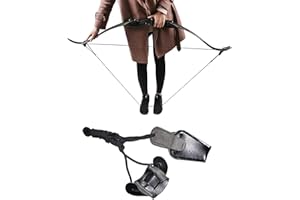 TOPARCHERY Traditional Leather Bow Stringer Recurve Long Bow Rope Hunting Shooting Bowstring Tool