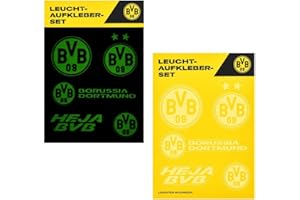‎DORTMUND Borussia Dortmund Luminous Sticker Set of 5 | Sticker Card | Sticker | Glow-in-the-Dark | Sticker BVB 09