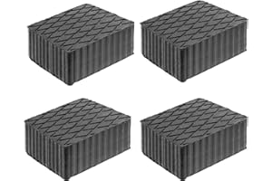JOMAFA - JUEGO DE 4 TACOS DE GOMA 160 x 120 x 80 mm ALTURA PARA ELEVADORES DE COCHE UNIVERSAL COMPATIBLE CON ravaglioli, corghi, omnc...