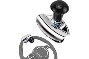 FAELNK Pomello del Volante Universale Girevole Pomello di Assistenza Allo Sterzo del Trattore per Auto Camion Trattore Prato Carrelli Elevatori e Accessori per Barche