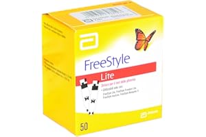 Freestyle Lite Strisce Per Il Controllo Della Glicemia, Pezzi, Giallo, 50 Unità