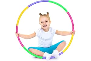 YSFVNP Kids Hula Hoop - Detachable, Collapsible Kids Hula Hoop, Adjustable Hoola Hoops, Ideal for Dancing Playing Sports Games, Swimming & Pet Training - Weight Loss Fitness & Equipment