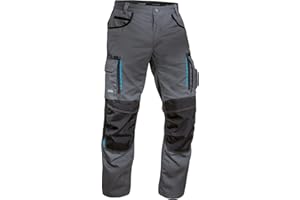 Uvex Tune-up 8909 Pantalon de Trabajo para Hombre - Pantalones Cargo para Trabajar de Algodón y de Cordura - Multibolsillos - Bolsillo de Las Rodilleras - Color Gris, Negro, Azul, Verde, Blanco
