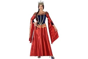 Atosa Disfraz Reina Medieval Mujer Adulto Rojo