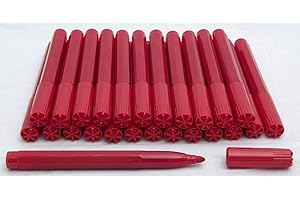 GENERIC Pack Of 25 x RED Bingo Felt Marker Pens Dabbers VERY CHEAP ! RED x 25