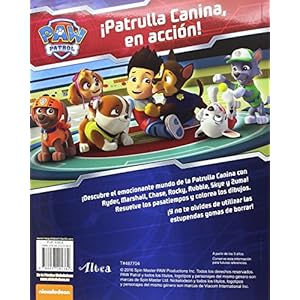 ¡Aventuras a toda máquina! (Paw Patrol - Patrulla Canina. Actividades): (¡Con 6 increíbles gomas de borrar