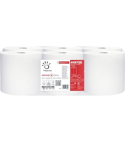 Papernet Bio Tech - Toiletpapier (409040), 24 verpakkingen van 4 pure cellulosepapierrollen, lengte elk 27,5 m, bestrijdt natuurlijk pathogene bacteriën, 2 lagen, 250 tranen van elk 9,5 x 11 cm