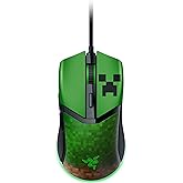 Razer Cobra Minecraft Edition - ماوس ألعاب سلكي خفيف الوزن - مستشعر 8500 نقطة في البوصة (58 جرامًا، مفاتيح الماوس الضوئية من الجيل الثالث، تدرج Al