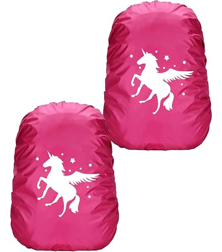 Housse Imperméable Sac à Dos 30-40L - Nylon 190T Réfléchissant, Motif Dinosaure - Pour école, Randonnée, Vélo Par Pluie