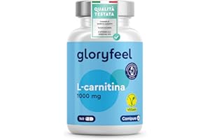 GLORYFEEL L-Carnitina Integratore, 2.000mg Carnitina Capsule con Premium Carnipure®, Integratore Sportivo con Tartrato di Carnitina, Energia e Recupero Muscolare, 140 Capsule, 100% Vegan