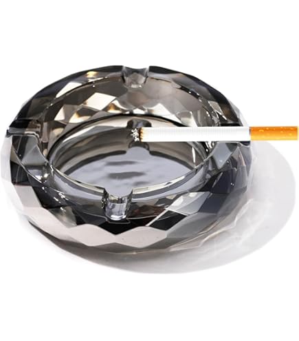 Romeo Rega - Posacenere Con Struttura In Ottone E Vetro Trasparente, 60