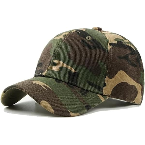 MUYAN Camouflage Baseball Cap Heren Army Camo Washed Cap Cap Unisex Katoen Sport Casual Zonneklep Hoed, #Grijs, 56