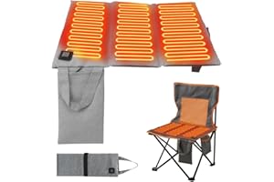 NAVESO Sitzkissen Beheizbar Outdoor, 44X 40 cm Heizkissen USB,Beheizbares Sitzkissen, Stadion Sitzkissens Beheizt mit 3 Heizstufen, USB Beheiztes Heizkissen für Ausflug Camping Bürostuhl Sofa