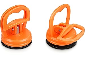 LAXISCREED 2 Pack Strong Suction Cups – 5.7cm Car Dent Puller 15KG Capacity Dent Remover Tool for Car Repair, Glass, Tiles, Windows, Furniture & Phone Stand