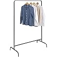 EUGAD Kleiderständer Aus Stahl - 153cm Hoch, 40kg Tragkraft, Schwarz