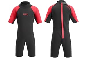 Urban Beach 2mm Neoprene Wetsuit, Kids Shorty Wetsuit for Boys and Girls, Shortie Wetsuit, Multiple Sizes