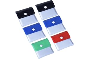 Focenat 6-pack bärbar askkopp, PVC cigarettaskkopp, kompakt askfatväska, brandsäker, luktfri, blandade färger för rökare, utomhus, resor, kontor, hem