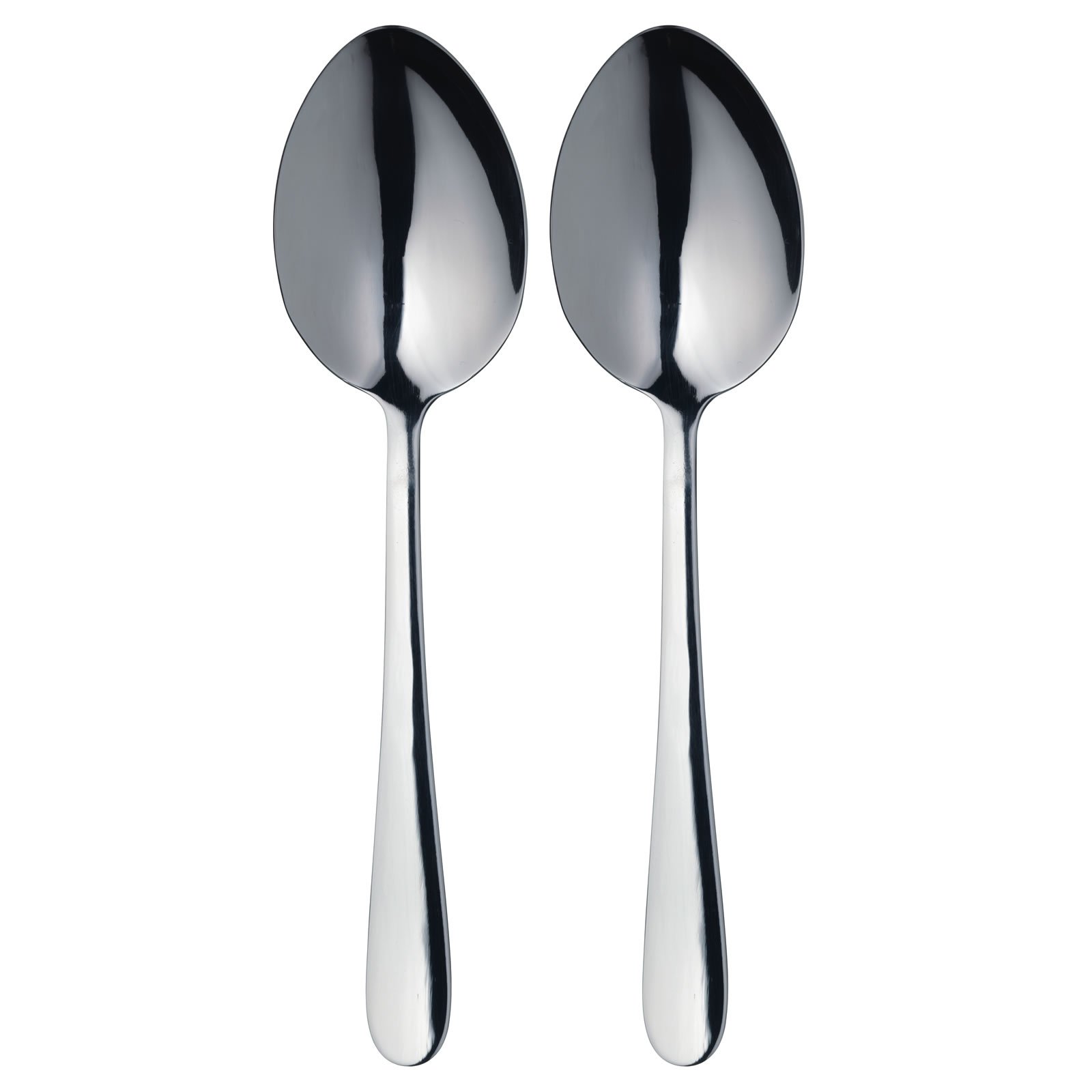 MasterClass Stainless Steel Serving Spoons, Silver, 2Piece Indian