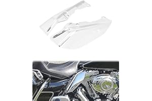 HCmotorku Déflecteur de chaleur à cadre moyen pour moto Harley Touring Road King Electra Glide Street Glide Road Glide Tri Glide 2009-2016 Chrome