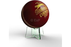 Expression Products Acrylic Cricket Ball Display Stand Riser Plinth (Glass Effect)
