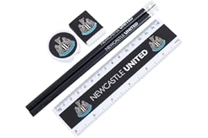 STORM INTERNATIONAL Newcastle United Five Piece Stationery Set, Black and Blue