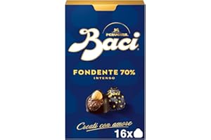 Baci Perugina Cioccolatini al Cioccolato Fondente Extra Ripieno con Nocciola - 200 gr