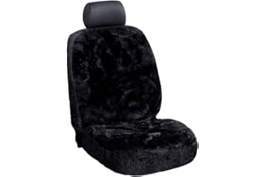 ‎ESITURO eSituro Autositzbezüge Lammfell Auto Sitzbezüge Lammfellbezug Sitzbezug Schwarz